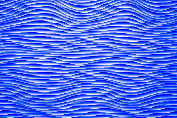 蓝色波抽象的重复图案图片下载