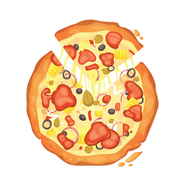 切成薄片的意大利辣香肠是一种很受欢迎的比萨饼。意大利厨师和披萨外卖。图片下载