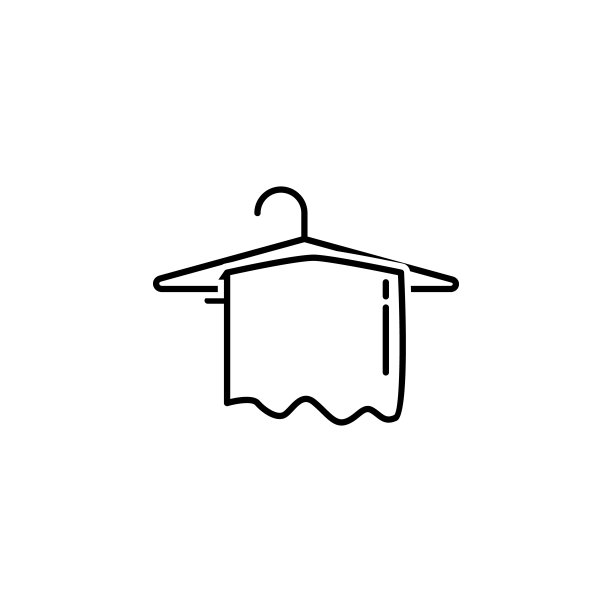 衣架图标与毛巾图标图片下载