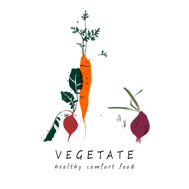 红洋葱，胡萝卜和萝卜。图片下载