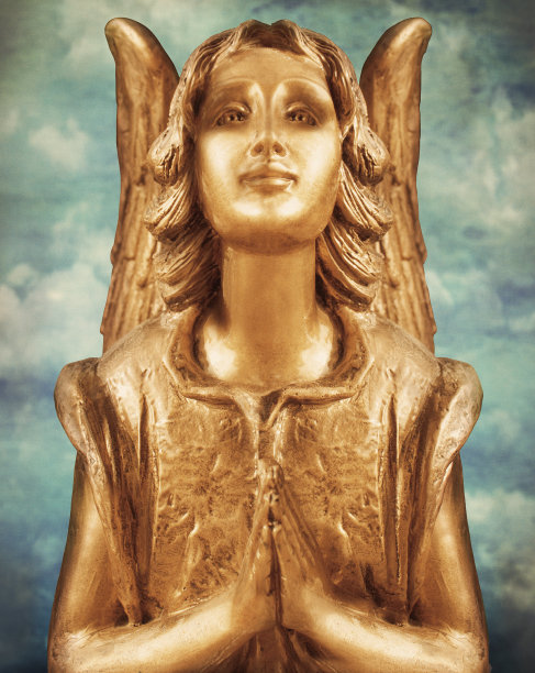 美丽的金色的天使图片下载