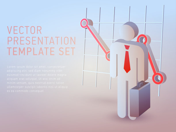 矢量3d业务主题表示模板集图片下载