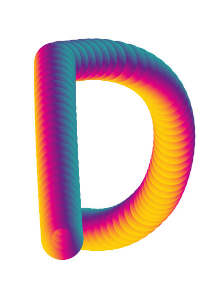 3d渐变字母字母表图片下载