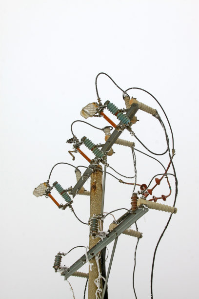 电力设备在空中，特写照片图片下载
