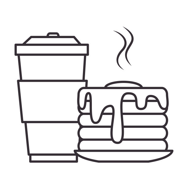 美味的布丁配饮料图片下载