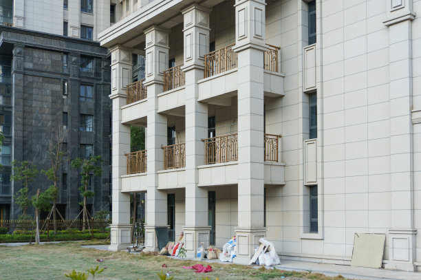 建筑细节，现代建筑玻璃立面图片下载