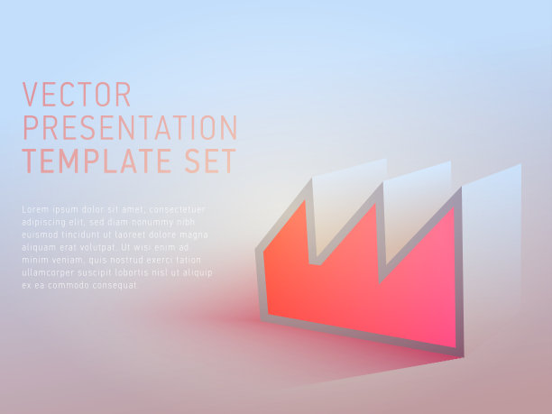 矢量3d业务主题表示模板集图片下载