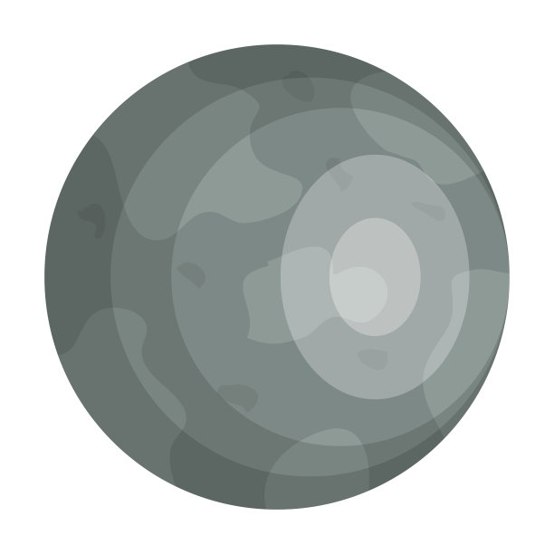 水星行星孤立图标图片下载