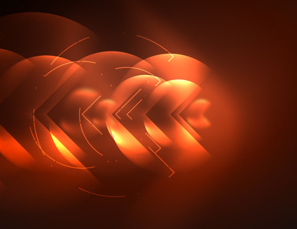 数码壁纸，发光的抽象背景，圆圈素材图片