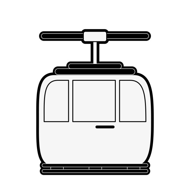 缆车的图标形象图片下载