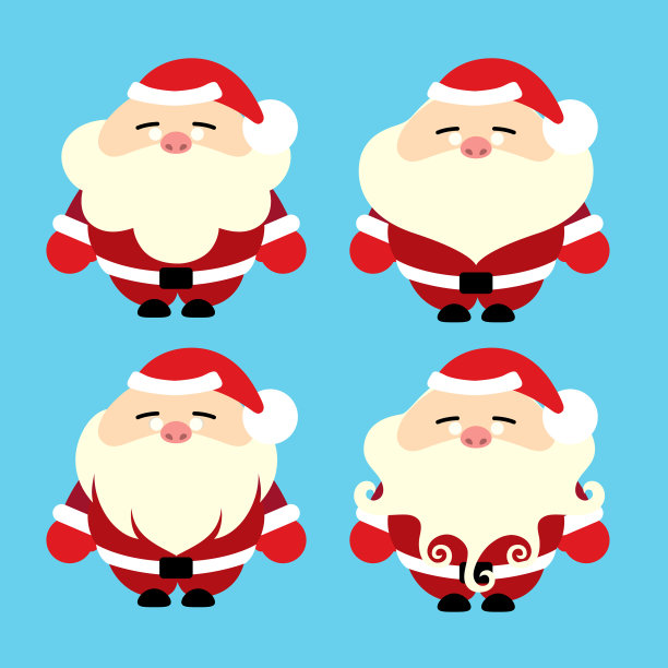 圣诞老人组图片下载