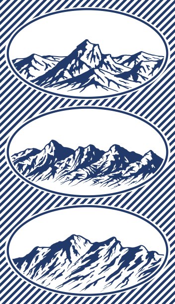 山脉的轮廓图片下载