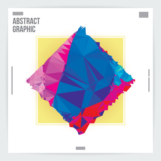 抽象最小平面设计封面布局模板图片下载