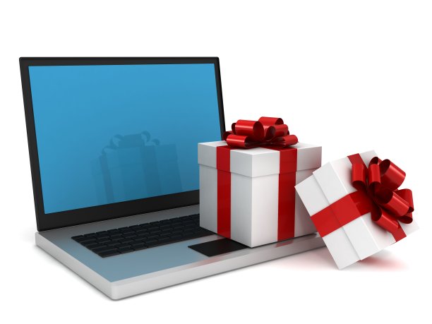 网上购物电子商务礼品盒图片下载