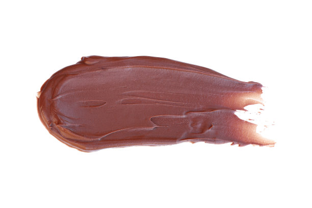 融化的黑巧克力孤立在白巧克力上图片下载