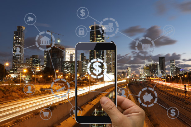 金融科技、电子银行、移动网络技术图片下载