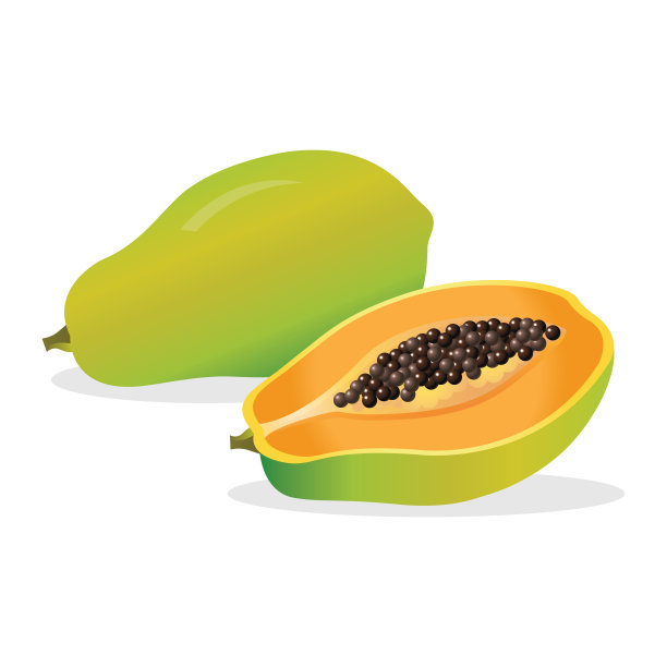 新鲜的木瓜图片下载