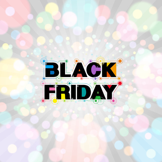 黑色星期五背景[发光光子]图片下载