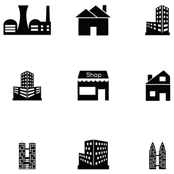 建筑图标设置图片下载