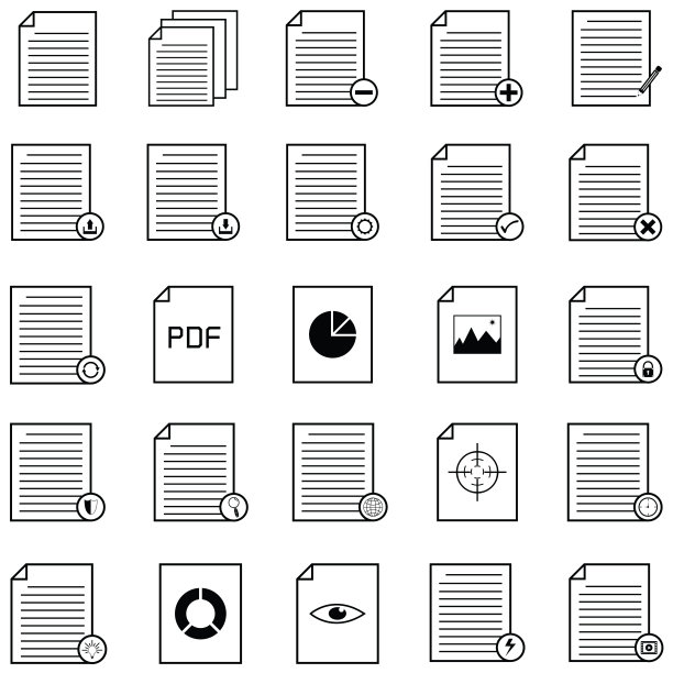 文档图标集图片下载