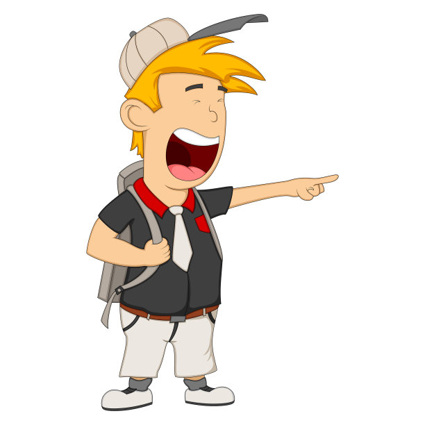 卡通可爱的学生图片下载