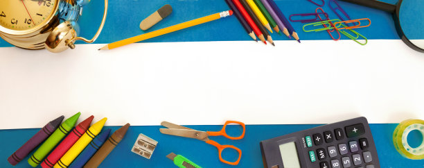 学校用品，空白的文字空间图片下载
