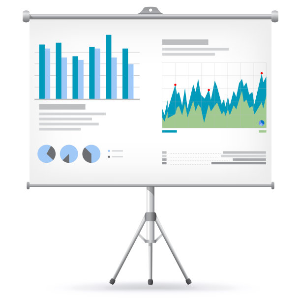 财务图表和投影仪屏幕上的图表图片下载