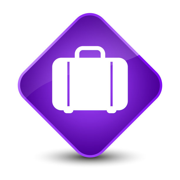 手袋图标优雅的紫色钻石按钮图片下载