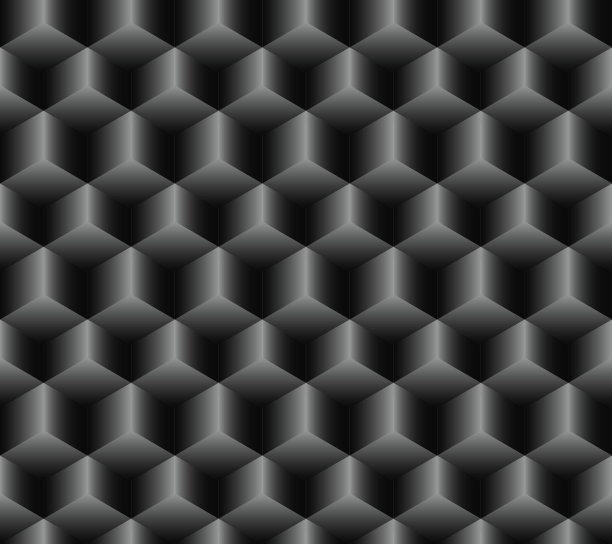 立方体的深色无缝图案图片下载