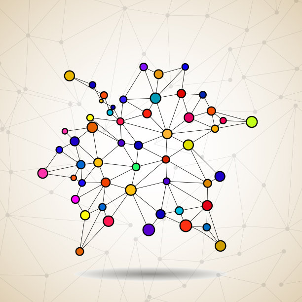 抽象几何形状的枫叶图片下载