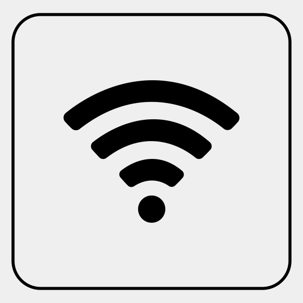 灰色背景上的Wifi图标图片下载
