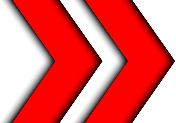 抽象双红色箭头白色设计现代背景矢量插图。图片下载