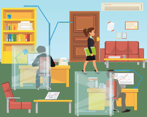 人们在建筑内部摆出不同的姿势和姿势。图片下载