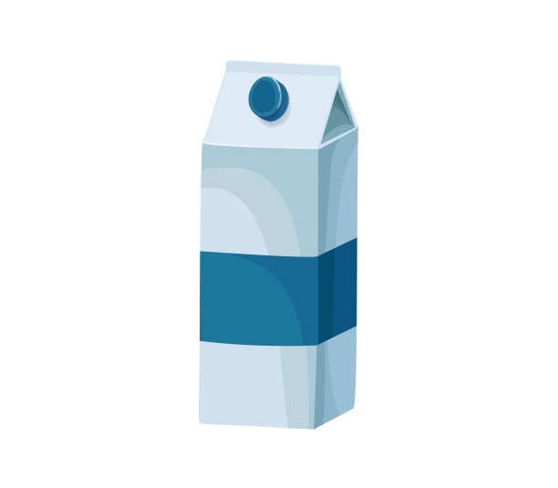 牛奶纸板盒矢量图标孤立，手绘素描的自然饮料在容器，菜单模板，健康饮食信息图，贴纸，传单，包装图片下载