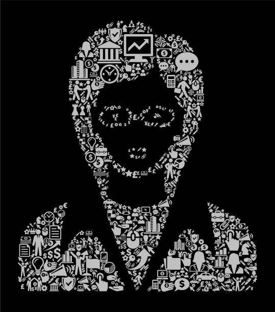 女人的脸肖像图标商业和金融矢量图标模式图片下载