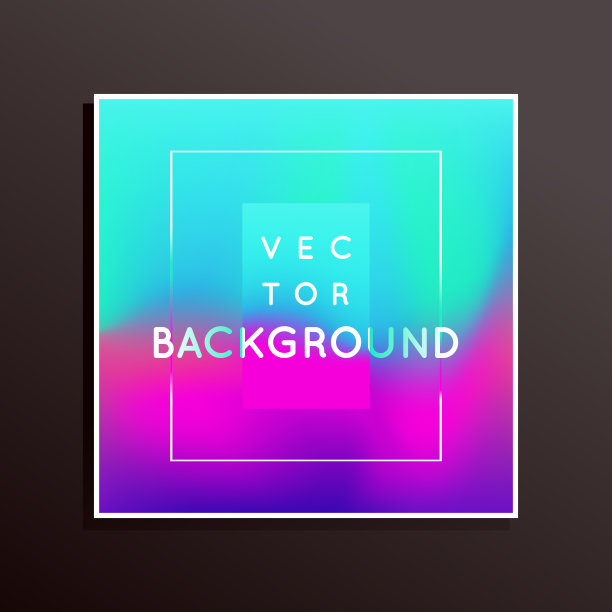 矢量设计模板和插图在时髦的明亮梯度颜色素材图片