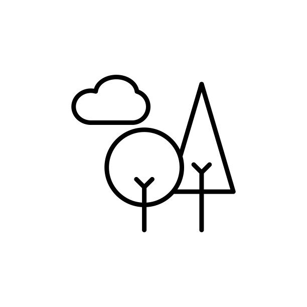 细线树图标图片下载