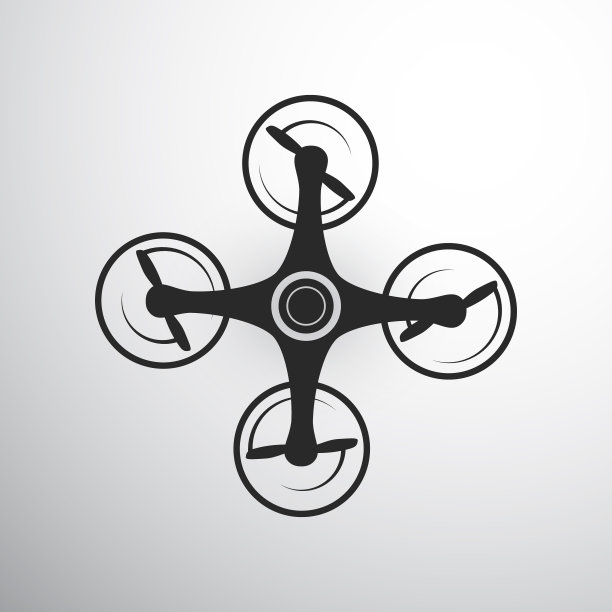 无人机或四轴飞行器图标图片下载