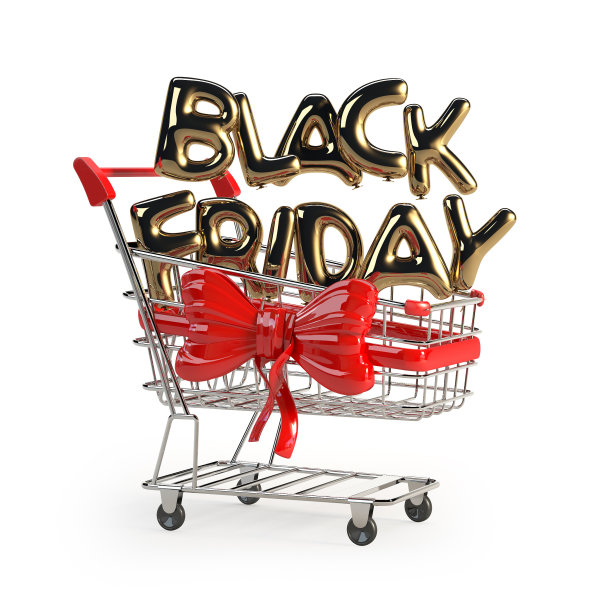 用光滑的氦气球做成的黑色星期五图片下载