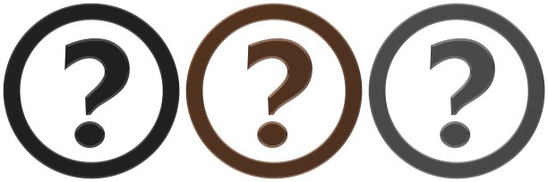 问号黑色棕色灰色灰色银色问题和答案红色3d符号询问符号符号标点符号图标孤立在白色图片下载