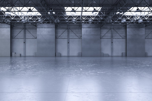 带灯的空工厂图片下载