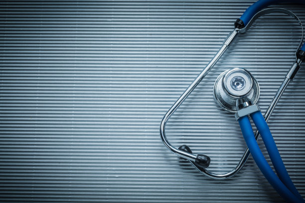 医学听诊器条纹背景图片下载