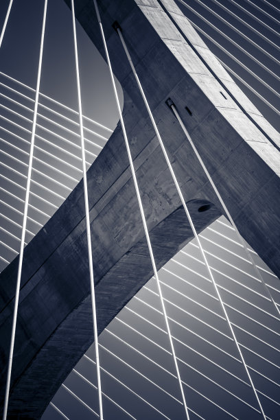 当代桥的抽象细节，里斯本，葡萄牙图片下载