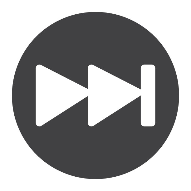 快进字形图标，网页和移动端，音频图片下载