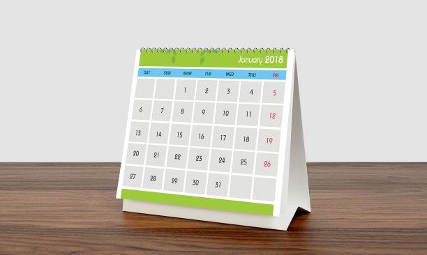 桌面日历模板2018图片下载