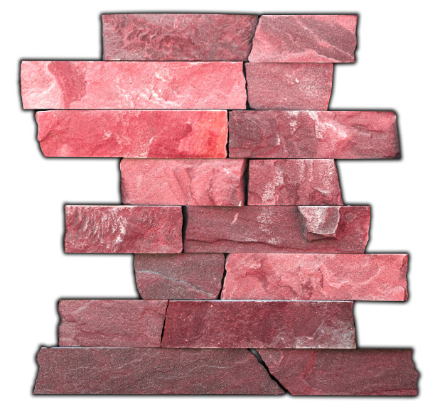 白色背景上的天然建筑装饰石材样品图片下载