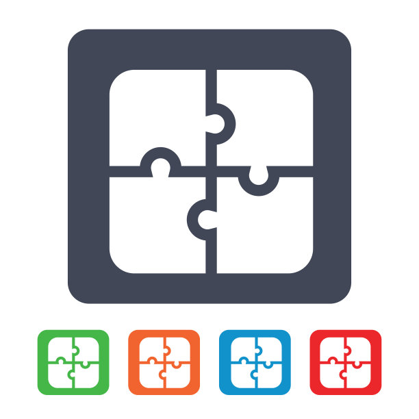 游戏图标。平面向量插图。益智游戏符号符号图片下载