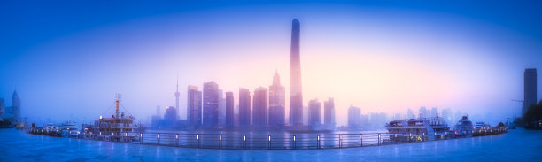 上海天际线的城市素材图片