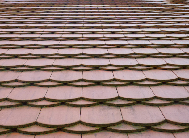 传统屋顶纹理的透视图片下载