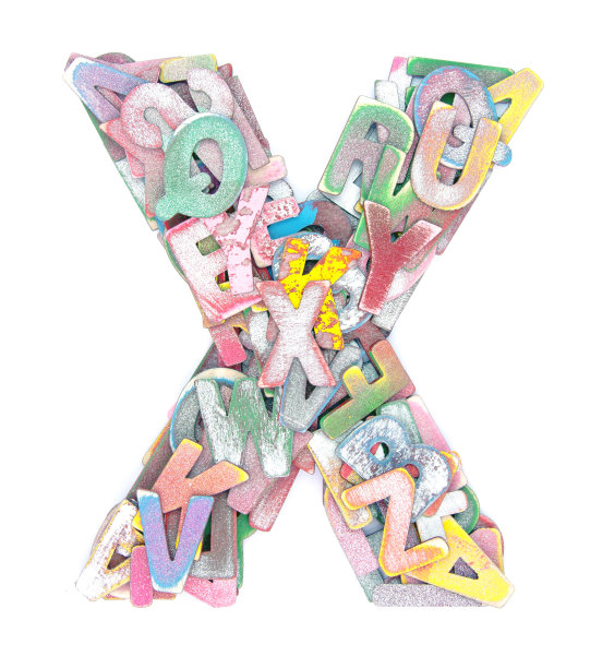 木制字母X图片下载